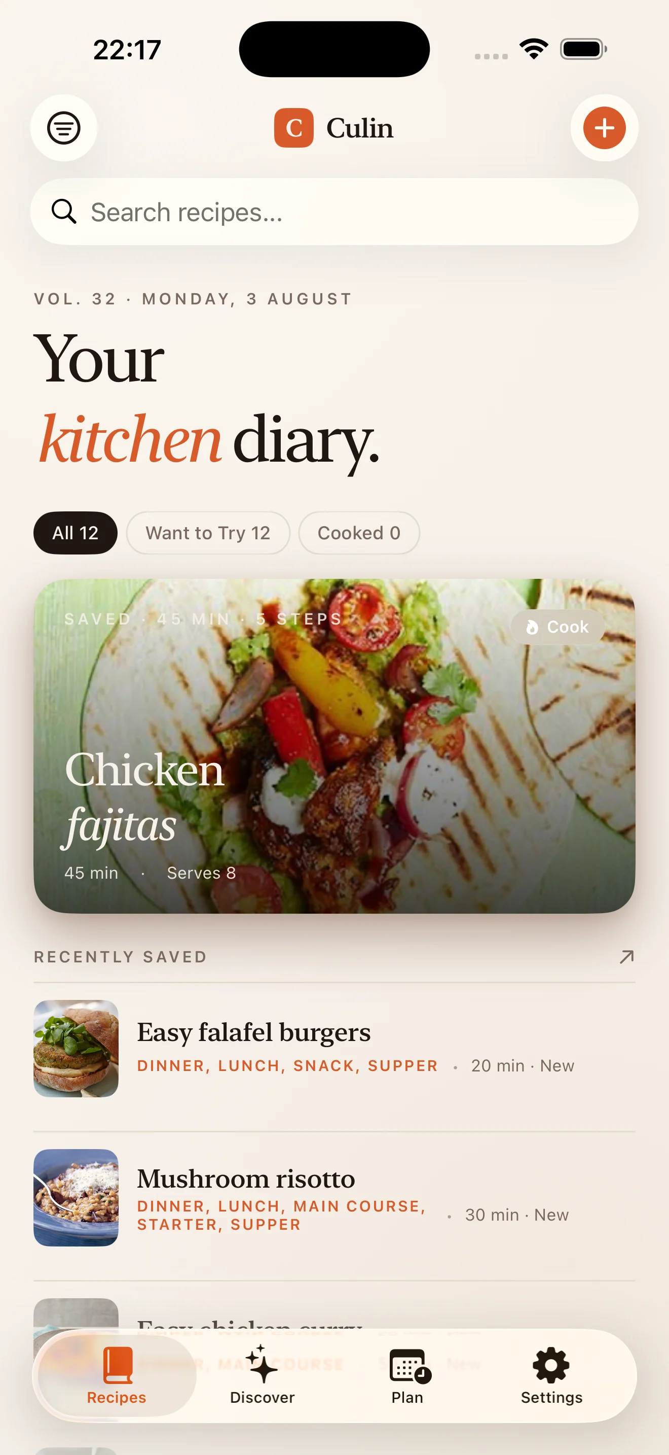 your kitchen diary