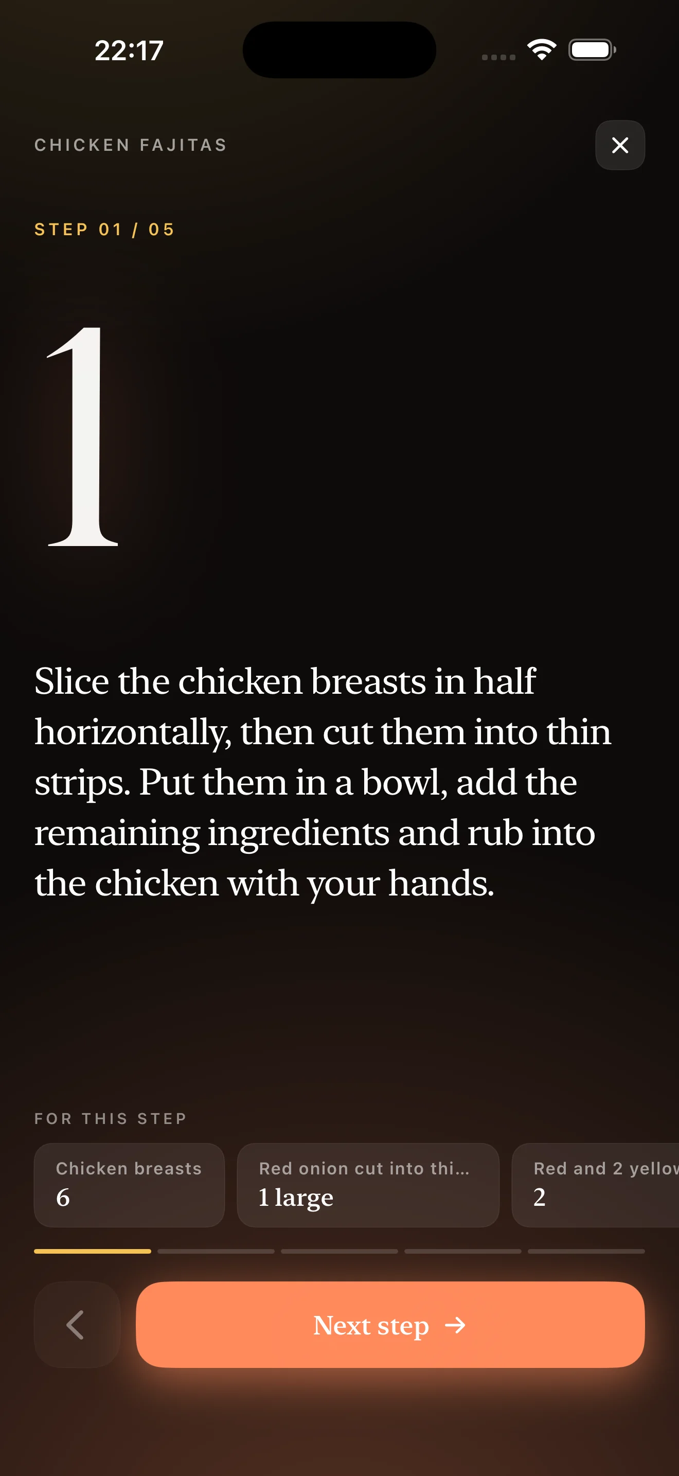 cook · step by step