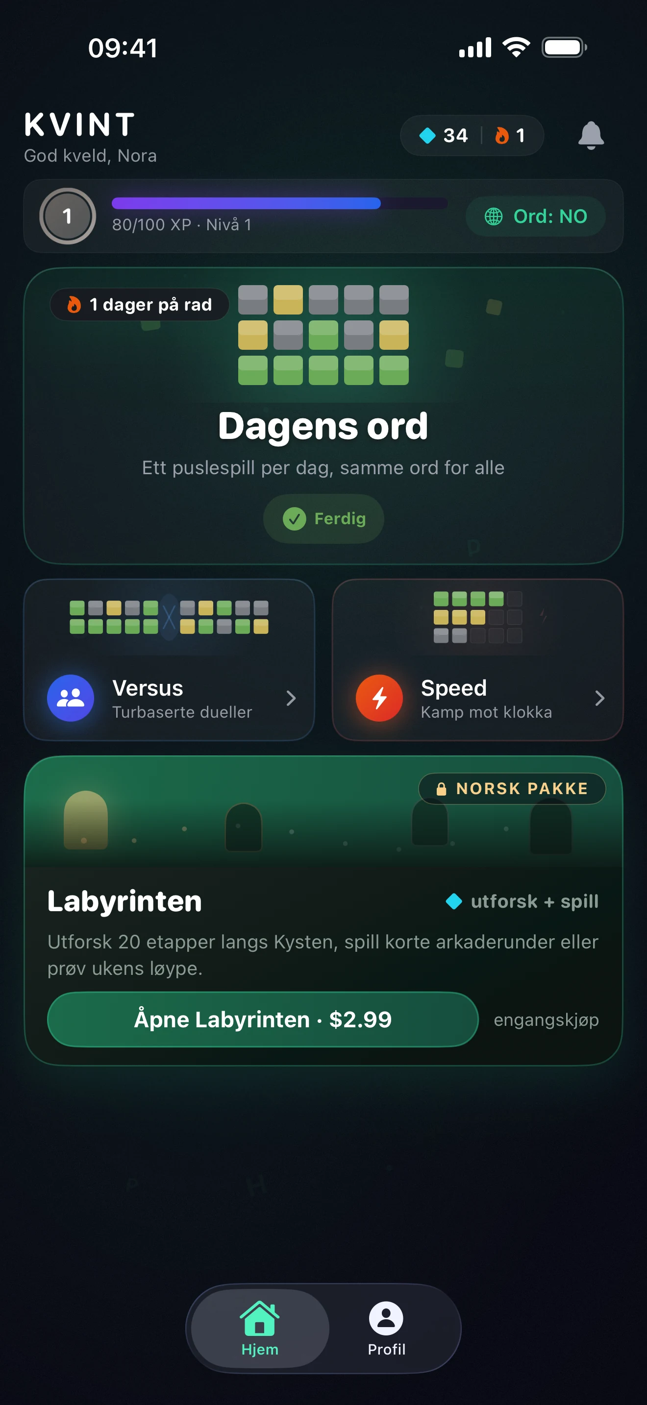 litt hver dag